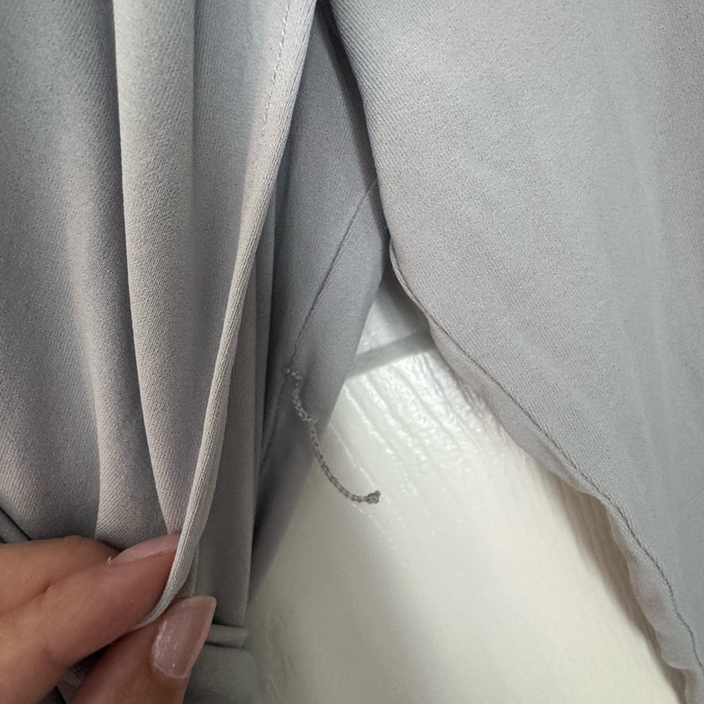 MM Lafleur Light Gray Maxi Dress with Wrap Detail - Picture 5 of 5